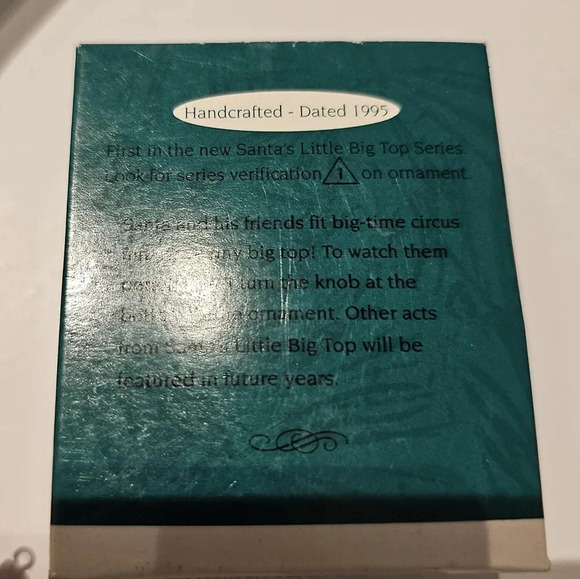Hallmark Keepsake Miniature Ornament "Santa's Little Big Top 1995" - Picture 5 of 7